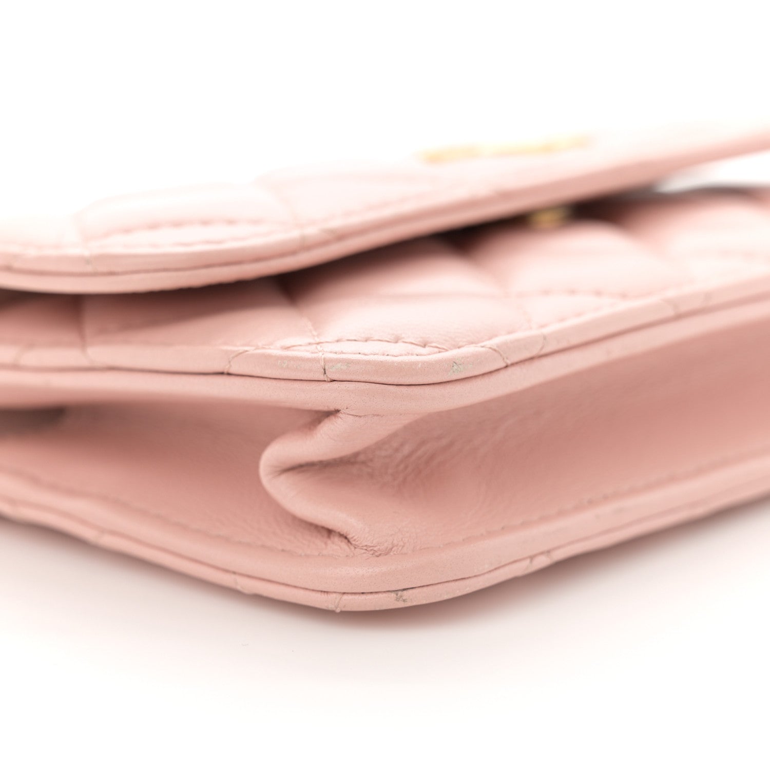 Chanel Lambskin Quilted Sweet Camellia Flap Phone Holder With Chain Pink 10 of 11