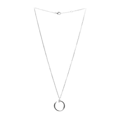 Cartier 18K White Gold Diamond Juste Un Clou Necklace 3 of 6