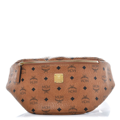 MCM Visetos Stark Belt Bag Cognac 1 of 9