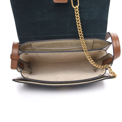 Chloe Suede Calfskin Studded Small Faye Shoulder Bag Brown 5 of 10