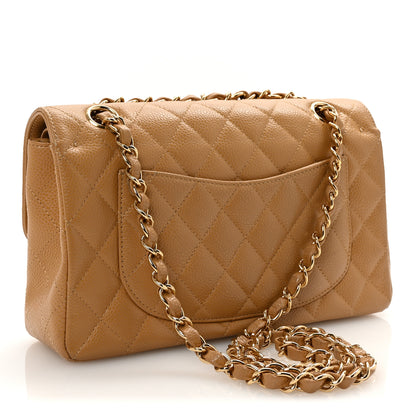 Chanel Caviar Quilted Small Double Flap Beige 3 of 13