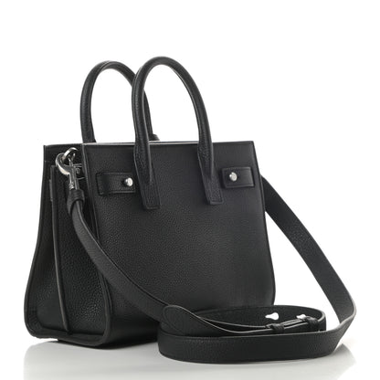 Saint Laurent Grained Calfskin Nano Sac De Jour Souple Black 4 of 12