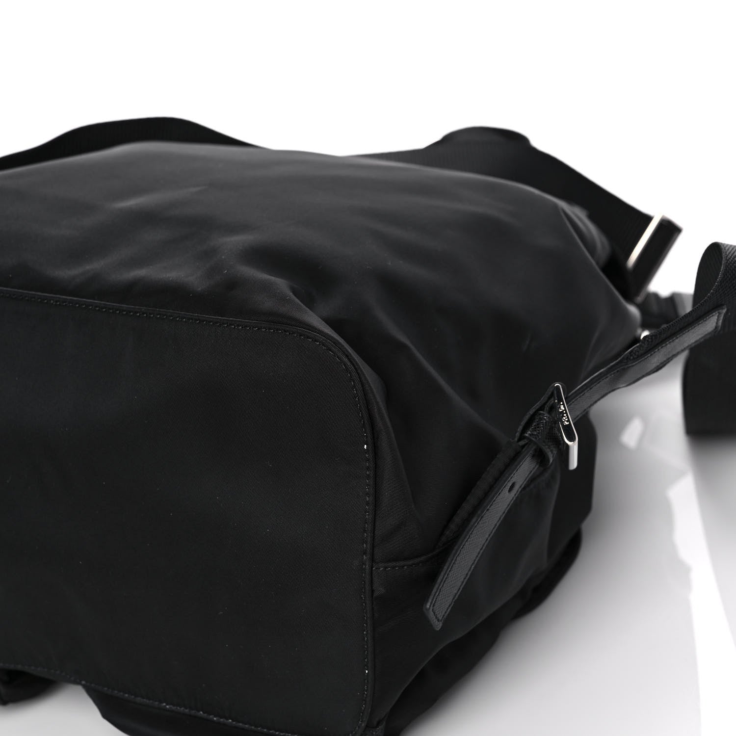 Prada Tessuto Nylon Saffiano Medium Backpack Black 16 of 16
