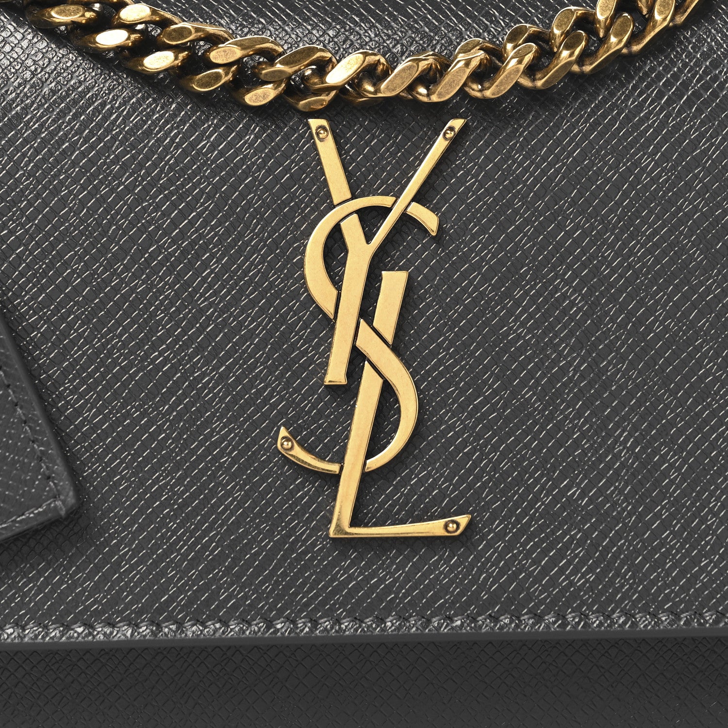 Saint Laurent Calfskin Medium Monogram Sunset Storm 8 of 10
