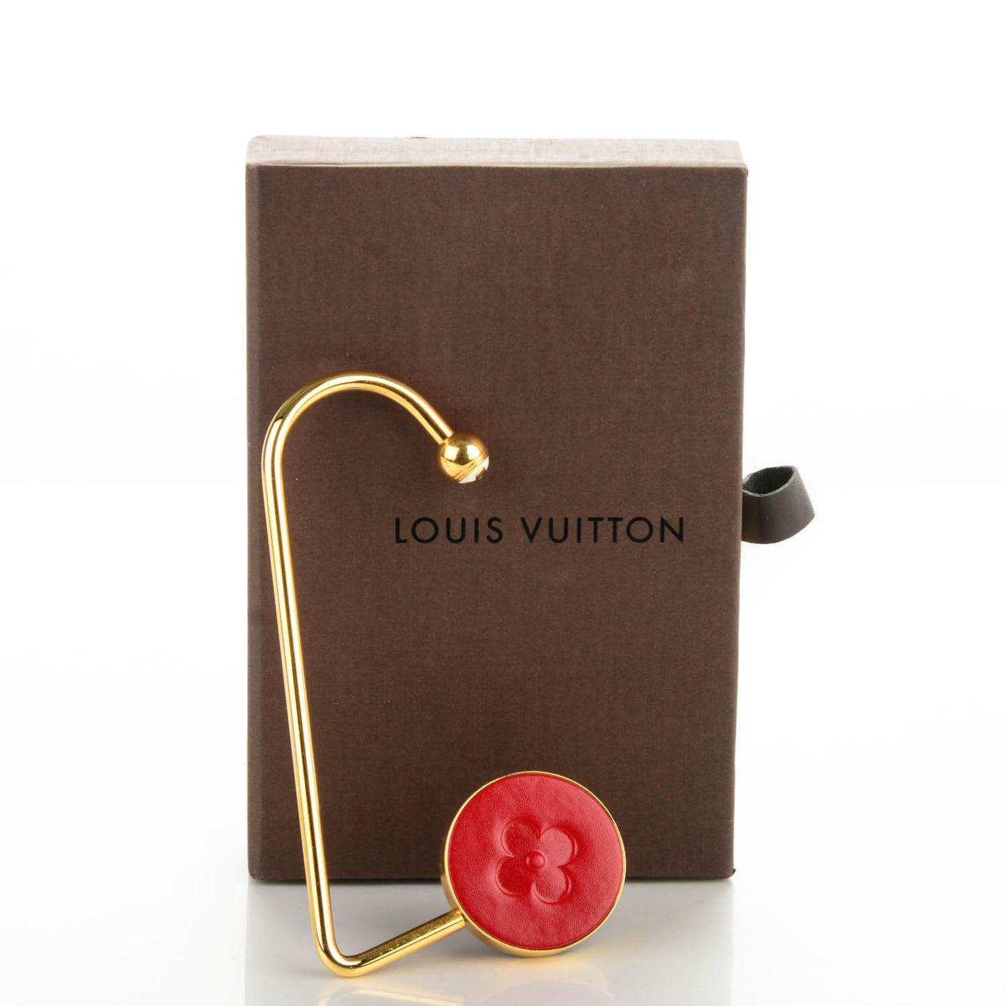 Fleur Purse Hook Red Gold