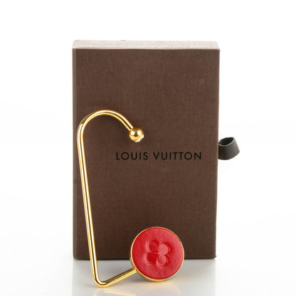 Louis Vuitton Fleur Purse Hook Red Gold 3 of 3