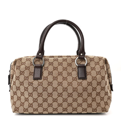Gucci Monogram Small Boston Dark Brown 1 of 13