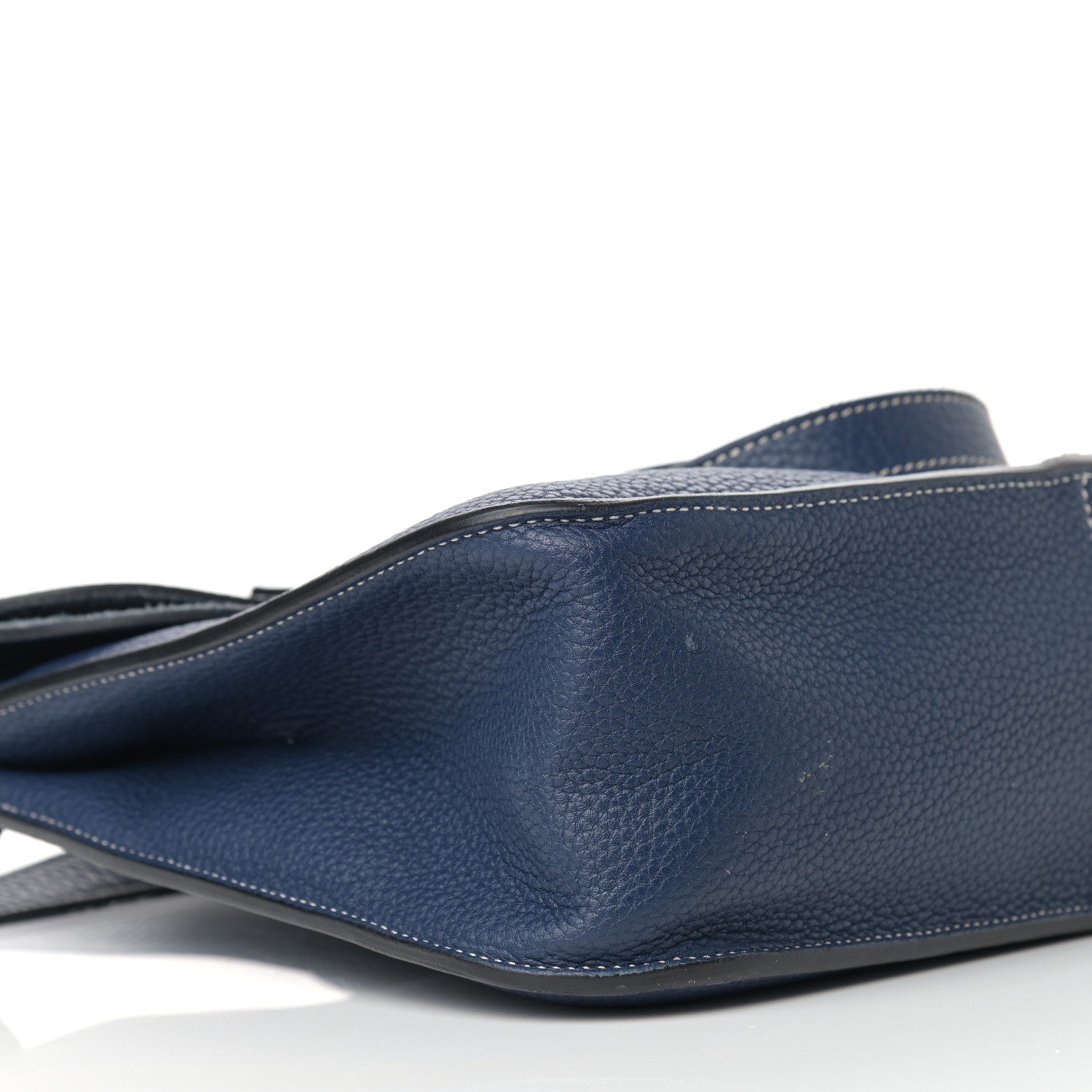 Hermes Taurillon Clemence Halzan 31 GM Bleu Saphir 8 of 16