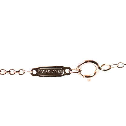 Tiffany 18K Rose Gold Diamond Open Circle Pendant Necklace 4 of 7