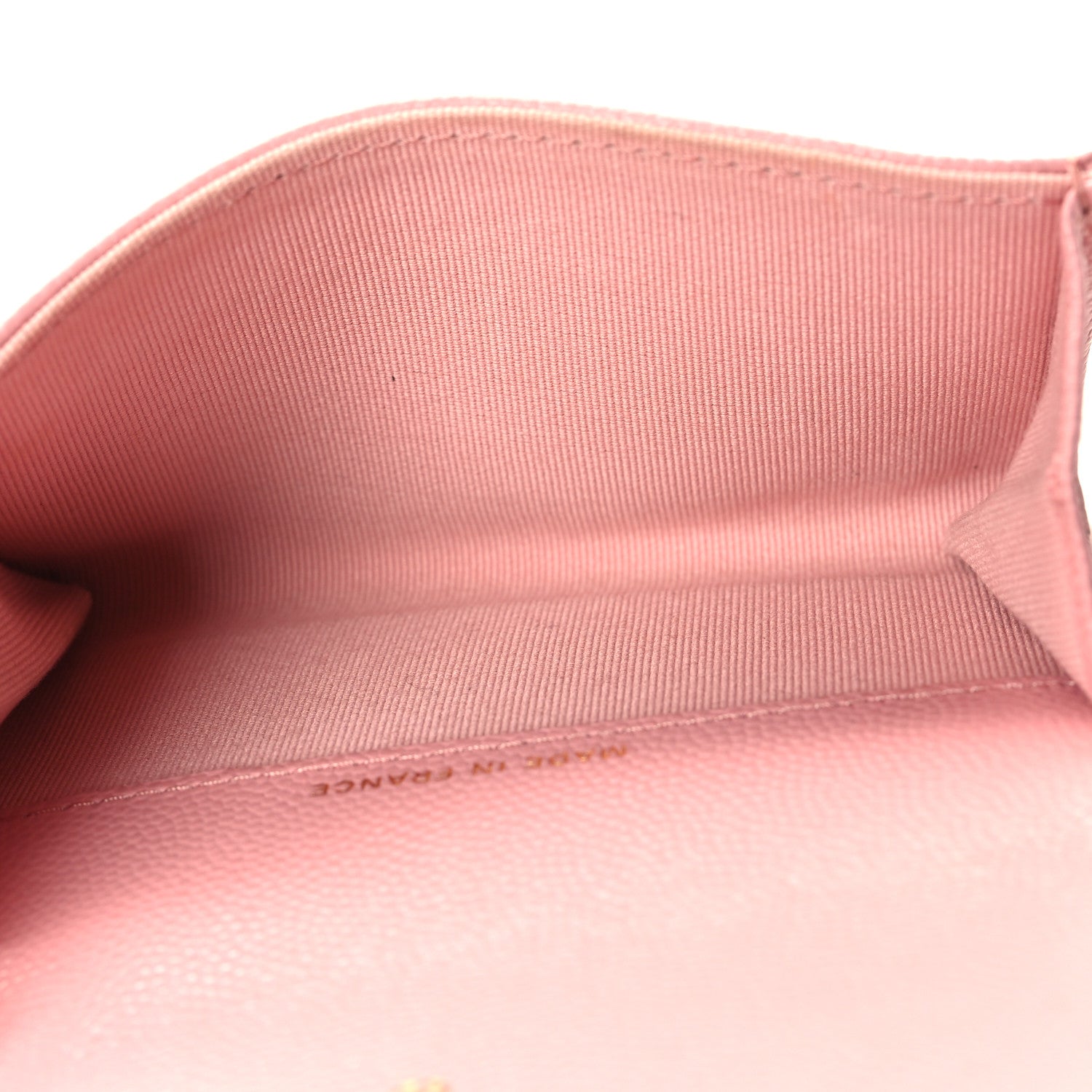 Chanel Caviar Quilted Flap Card Holder Wallet Light Pink 5 of 12