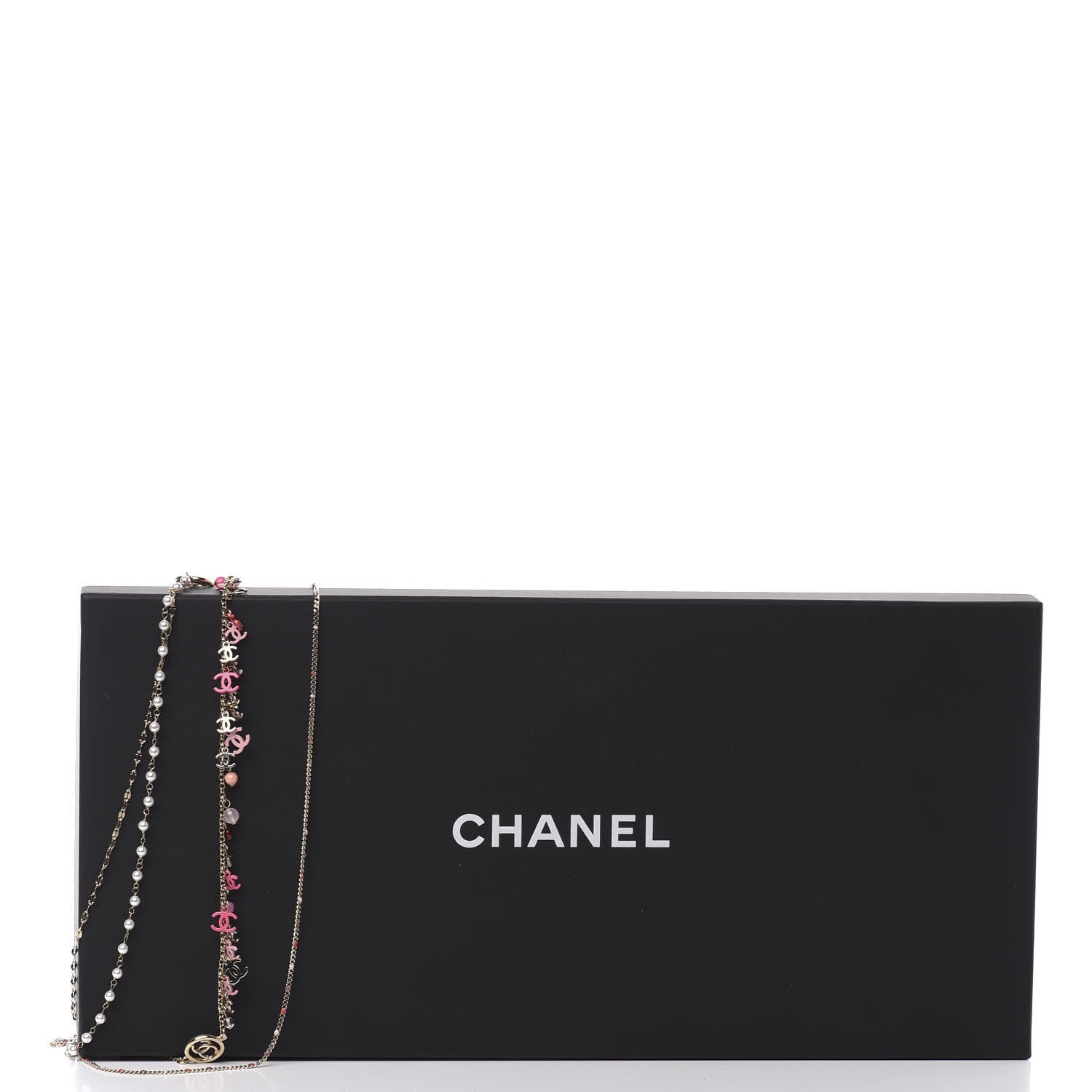 Chanel Bead Pearl CC Charm Multistrand Necklace Gold　 5 of 5