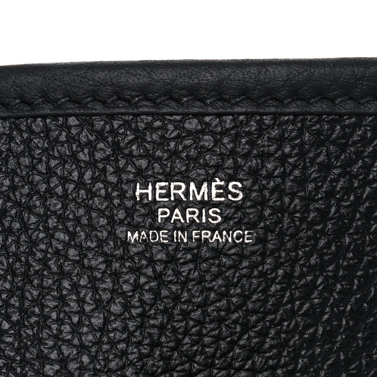 Hermes Taurillon Clemence Amazone Evelyne III PM Black White 6 of 11
