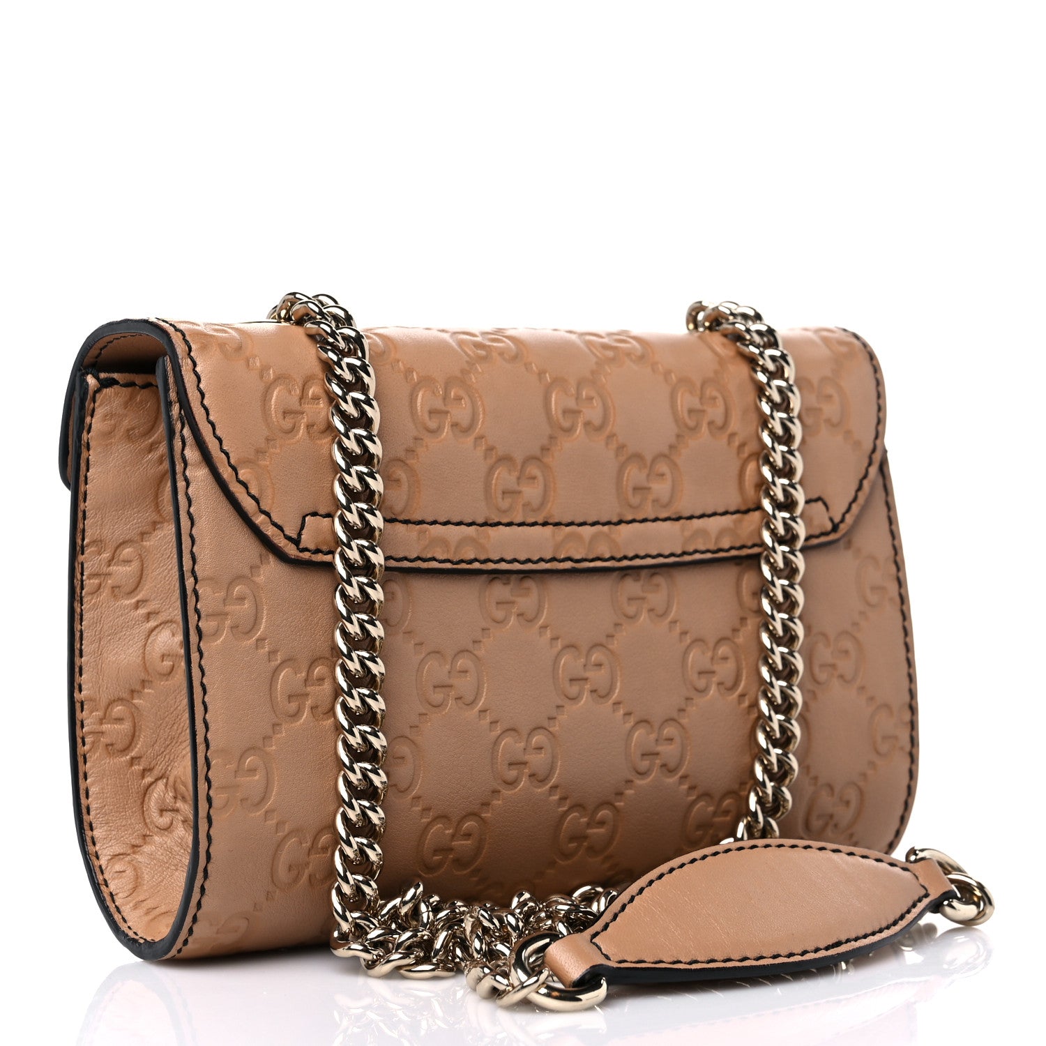 Gucci Guccissima Mini Emily Chain Shoulder Bag Camelia 2 of 10