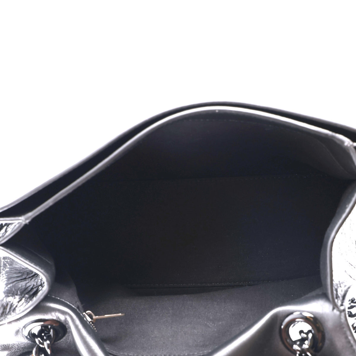 Balenciaga Crushed Calfskin Monochrome Medium Crush Chain Bag Black 5 of 10