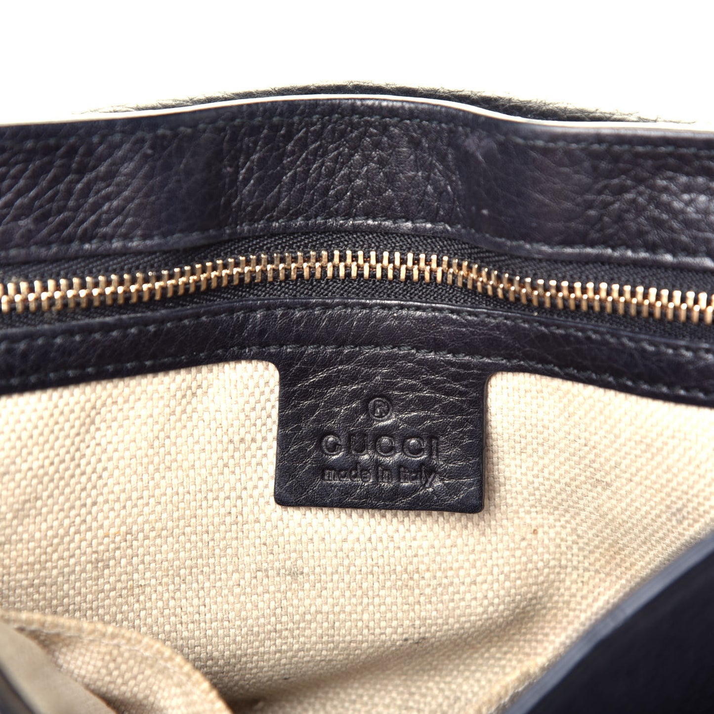 Pebbled Calfskin Medium Soho Flap Crossbody Black