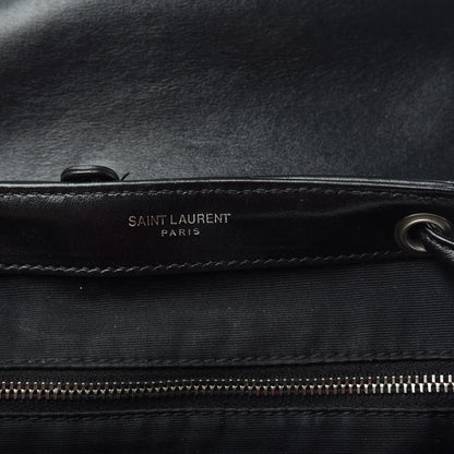 Saint Laurent Calfskin Y Quilted Monogram Small Loulou Backpack Black 7 of 11