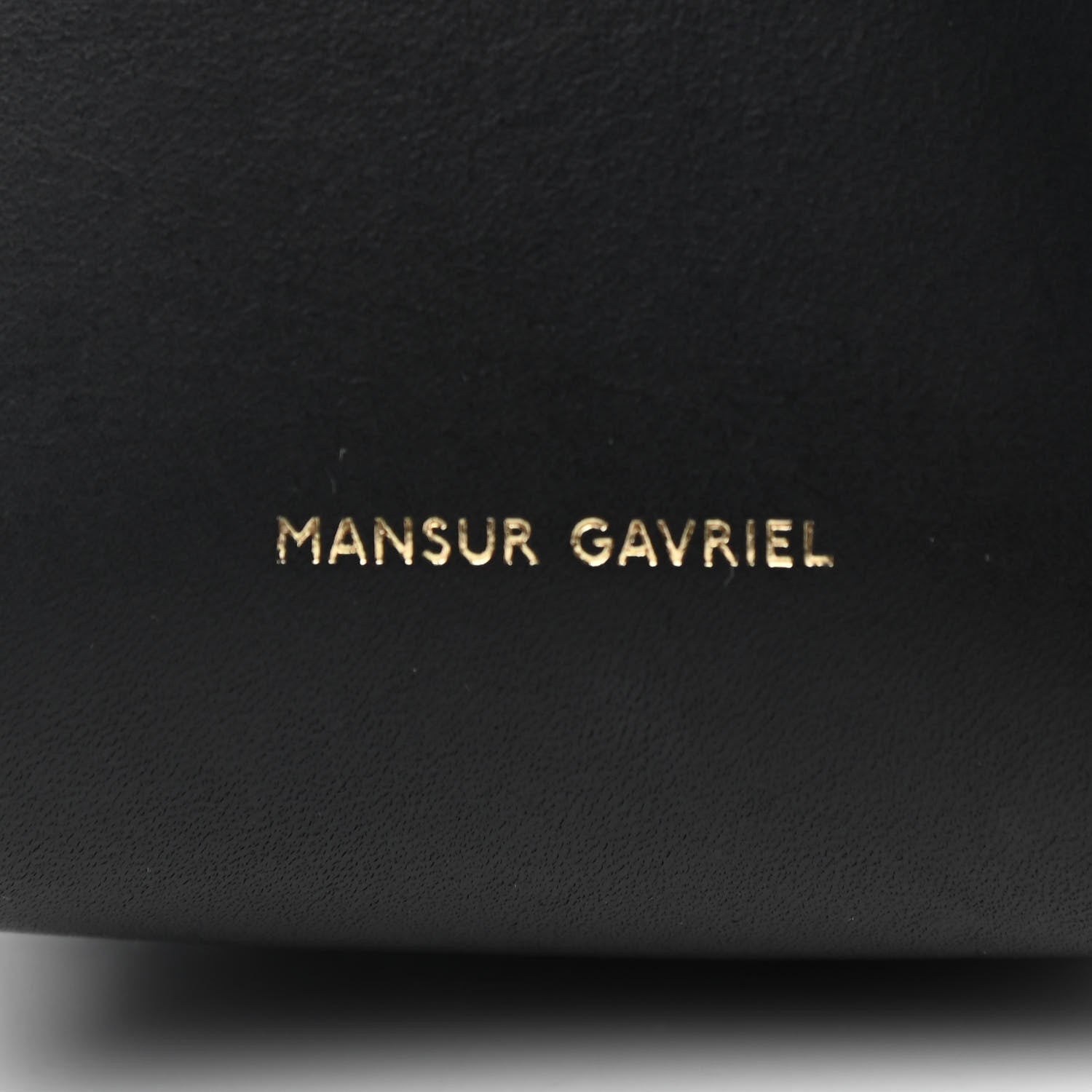 Mansur Gavriel Calfskin Baby Bucket Bag Black Flamma 7 of 9