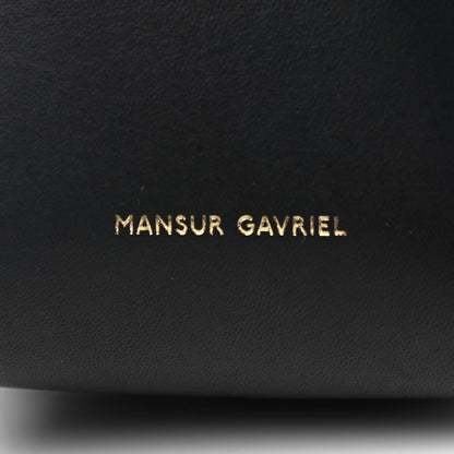 Mansur Gavriel Calfskin Baby Bucket Bag Black Flamma 7 of 9