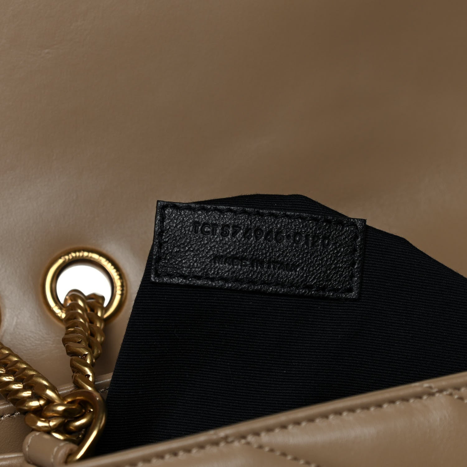 Saint Laurent Calfskin Y Quilted Monogram Medium Loulou Chain Satchel Dark Latte 9 of 16