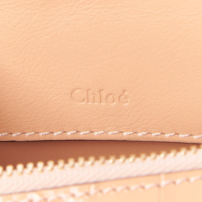 Chloe Calfskin Crocodile Embossed Mini C Vanity Bag Nut 10 of 10