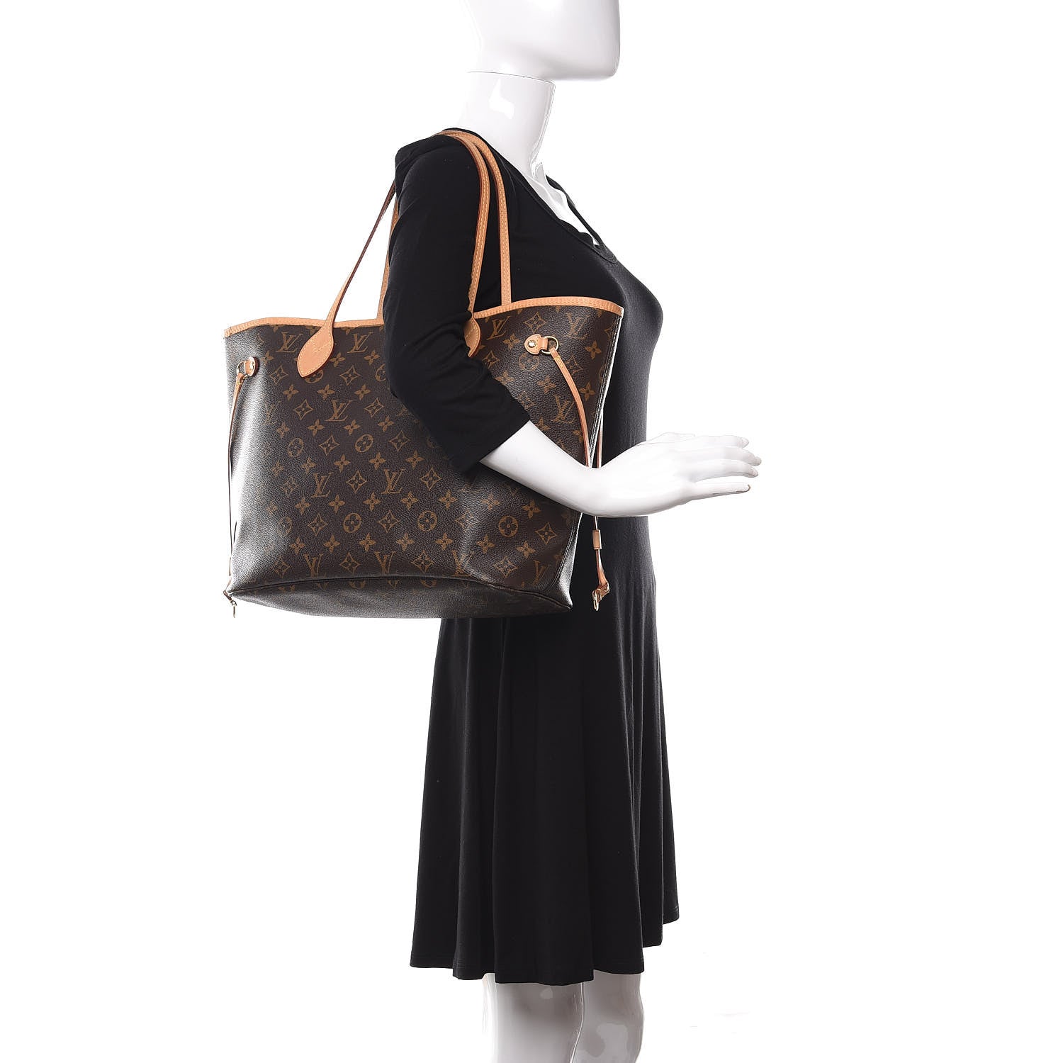 Louis Vuitton Monogram Neverfull MM 2 of 9