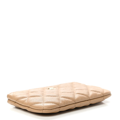 Chanel Caviar Quilted Small Cosmetic Case Beige 4 of 8