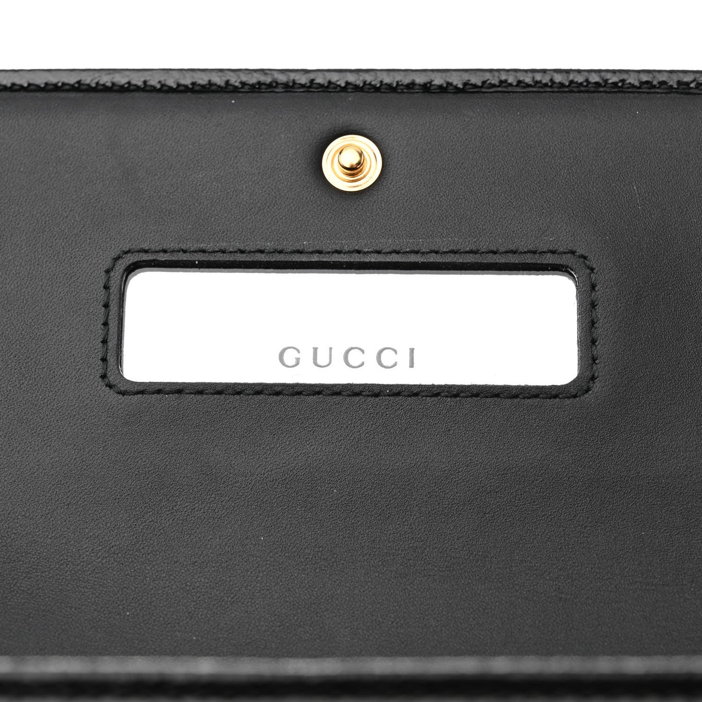 Suede Patent Web Ophidia Wallet On Chain Black