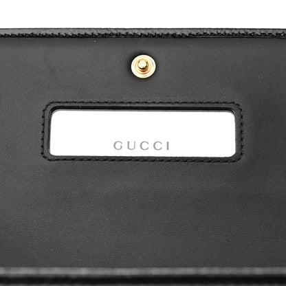Gucci Suede Patent Web Ophidia Wallet On Chain Black 7 of 10