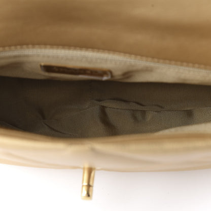 Chanel Goatskin Quilted Large 19 Flap Gold 5 of 11