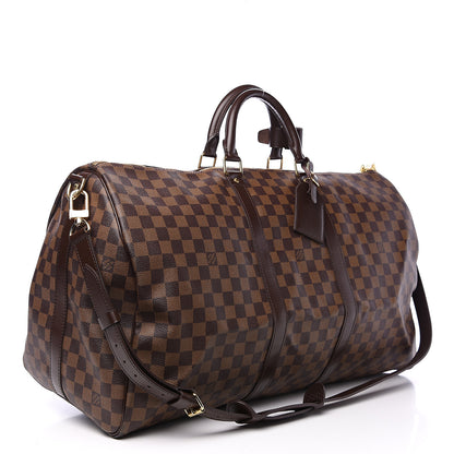 Louis Vuitton Damier Ebene Keepall Bandouliere 55 2 of 8