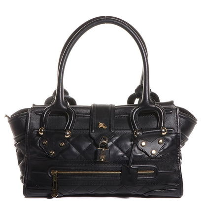 Burberry Quilted Calfskin Large Manor Tote Black 1 of 8