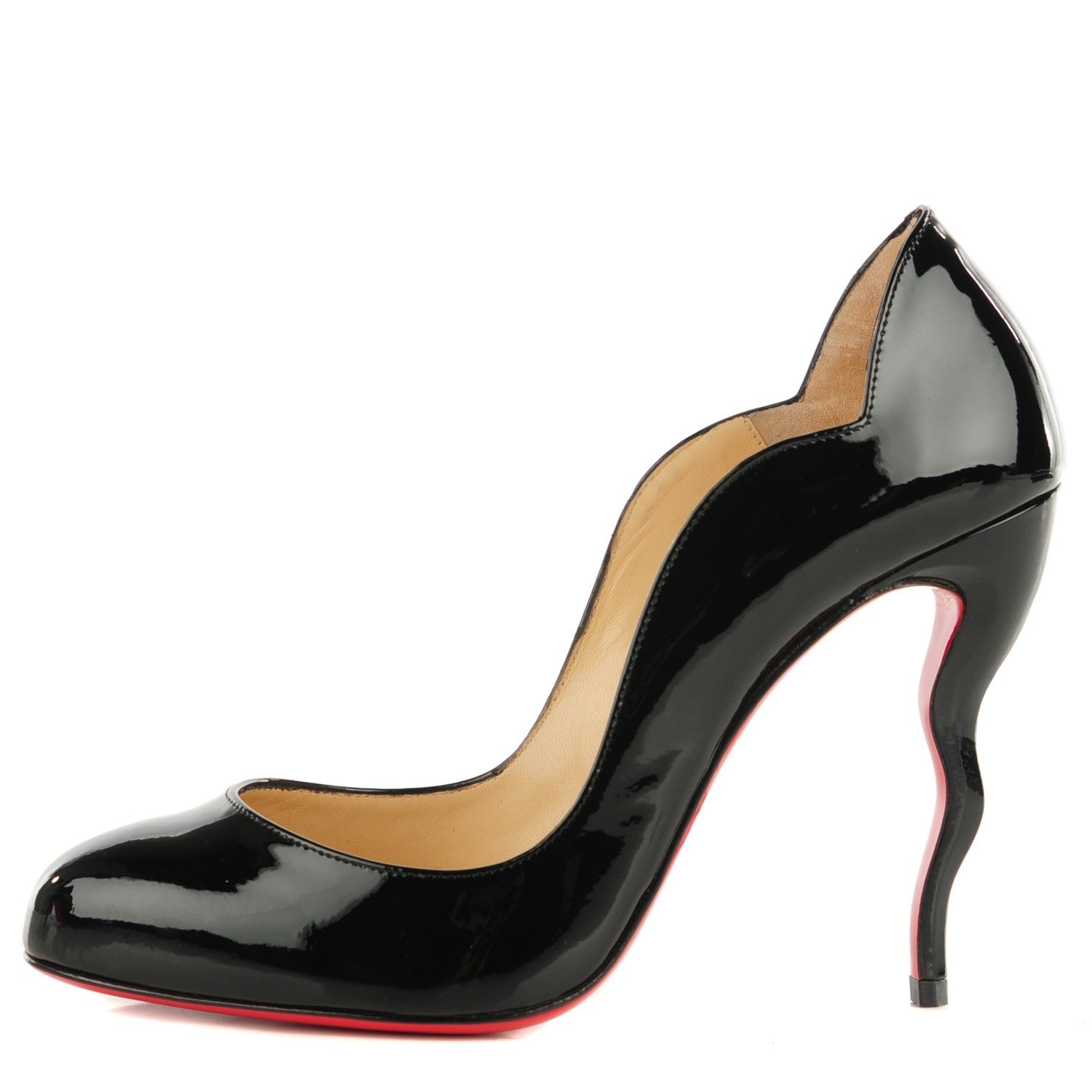 Christian Louboutin Patent Wawy Dolly 120 Pumps 38.5 Black 1 of 7