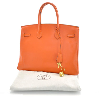 Hermes Epsom Birkin 35 Orange 3 of 10