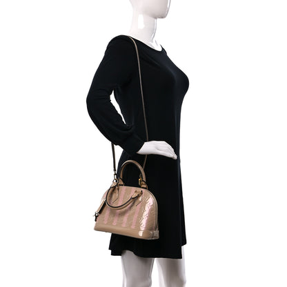 Louis Vuitton Vernis Rayures Alma BB Dune 2 of 8