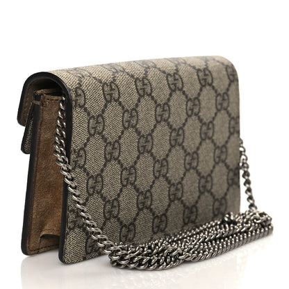 Gucci GG Supreme Monogram Super Mini Dionysus Shoulder Bag Taupe 2 of 8