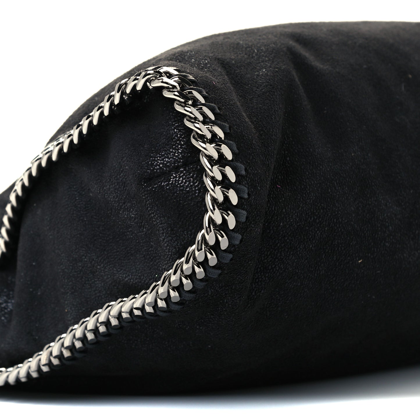 Shaggy Deer Falabella Fold Over Tote Black