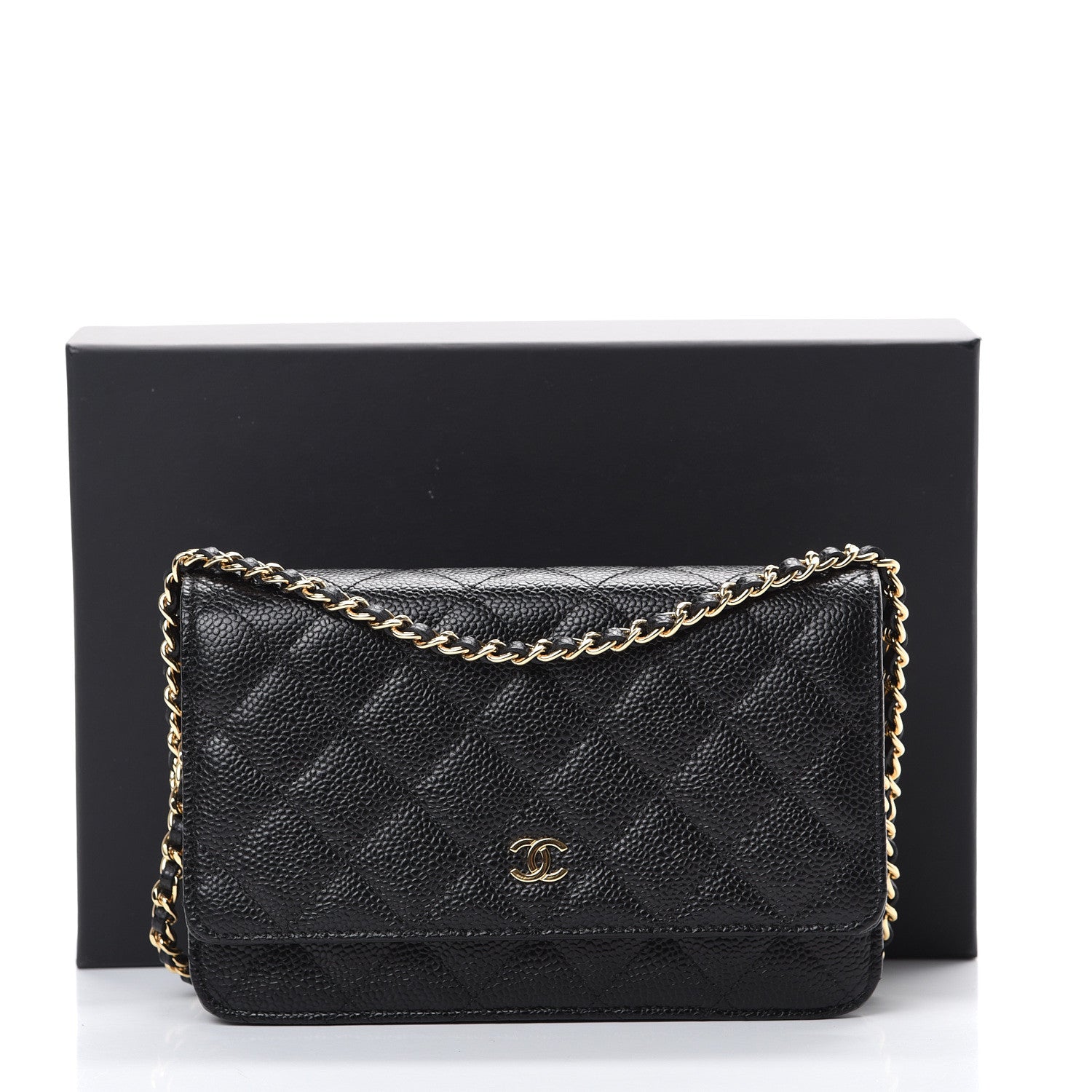 Chanel Caviar Quilted Wallet On Chain WOC Black 11 of 11