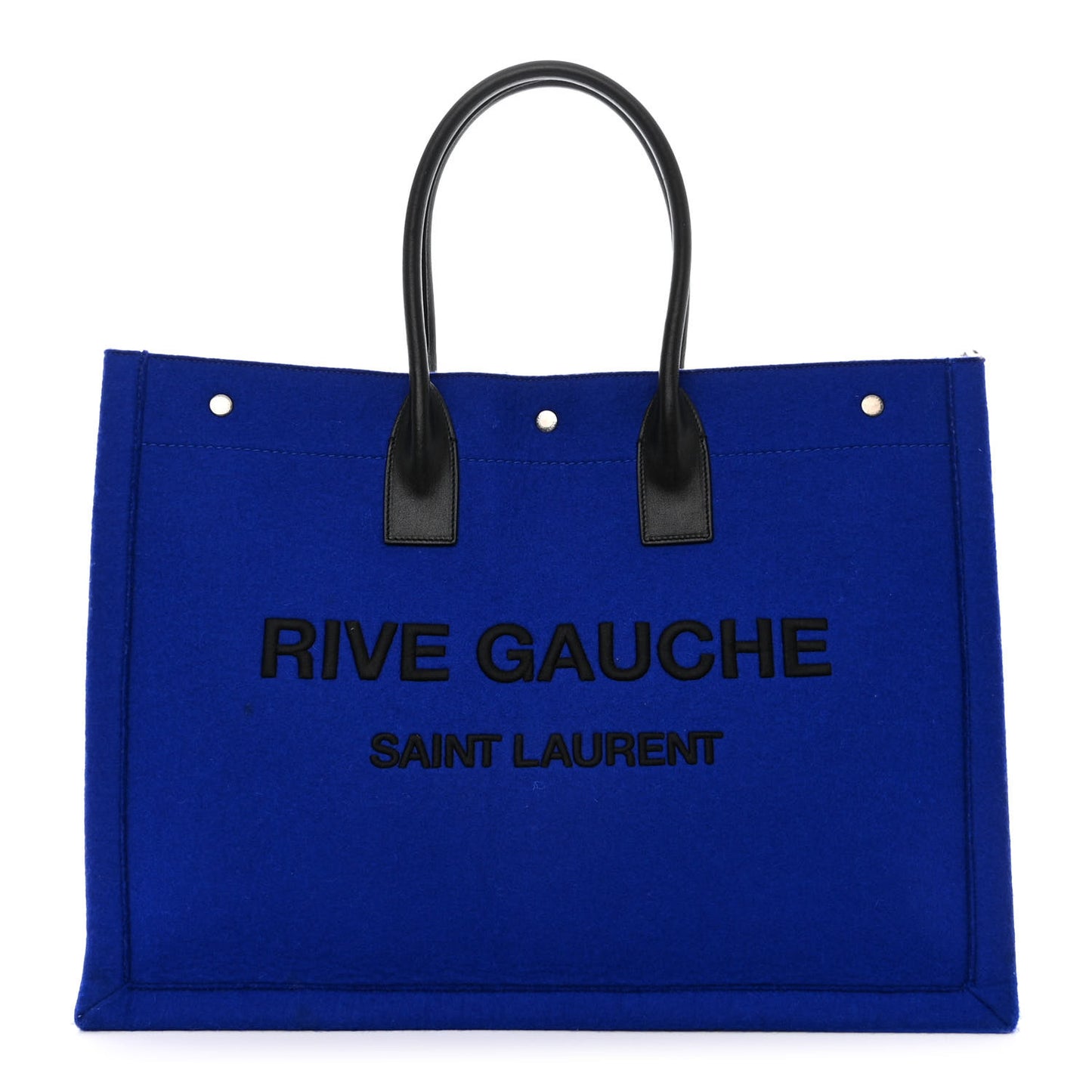 Wool Rive Gauche Tote Blue
