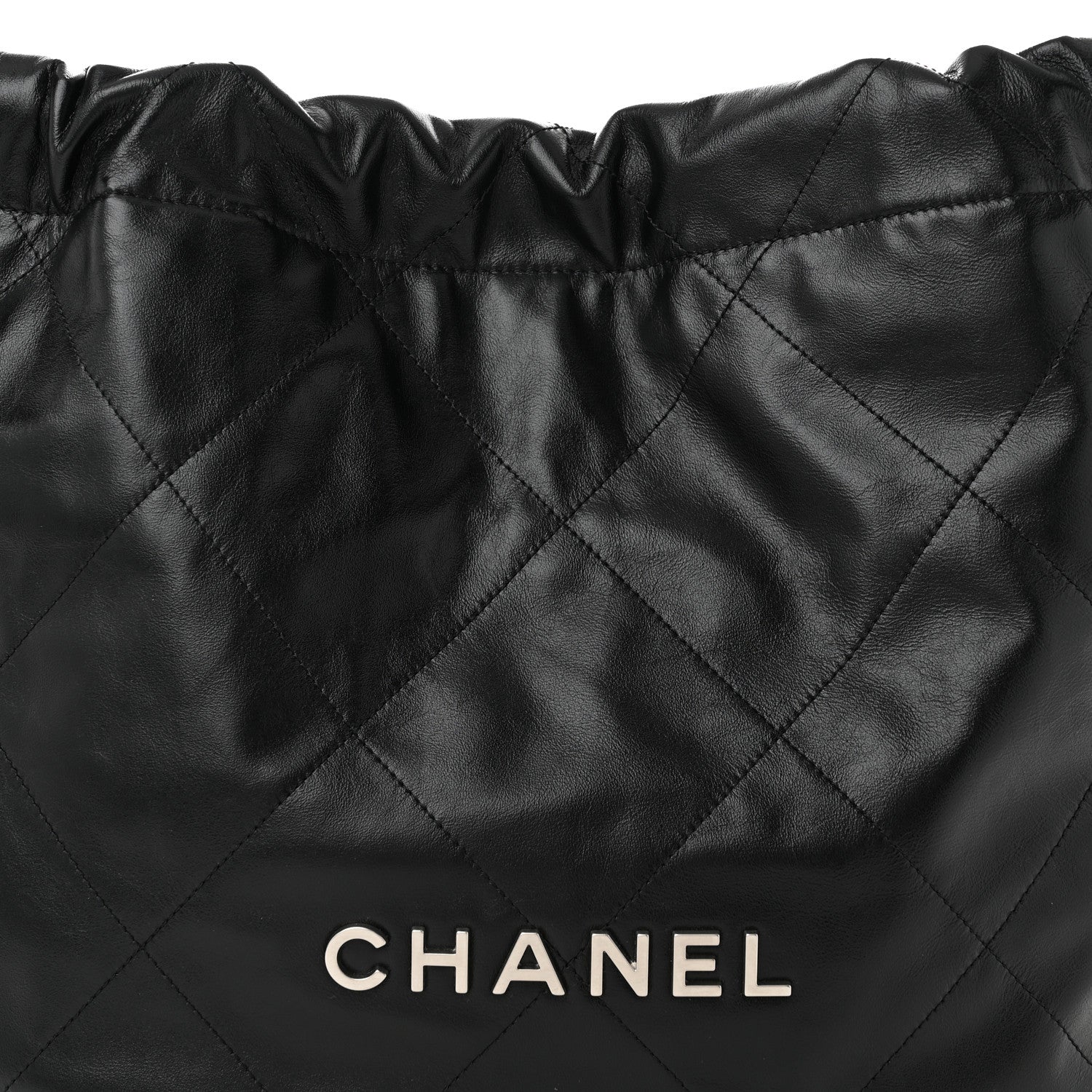 Chanel Shiny Calfskin Quilted Chanel 22 Black 9 of 11