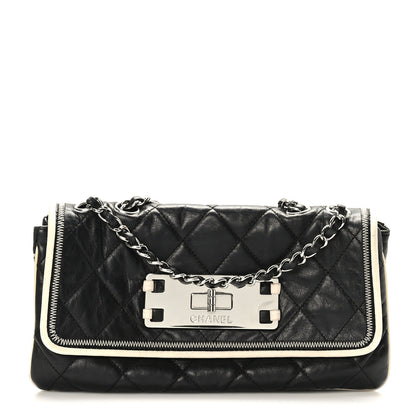 Chanel Lambskin Quilted East West Flap Black 1 of 10