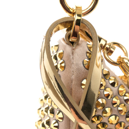 Prada Satin Crystal Re-Edition 2005 Shoulder Bag Platino 13 of 14