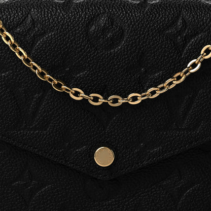 Louis Vuitton Empreinte Pochette Felicie Chain Wallet Black 7 of 10