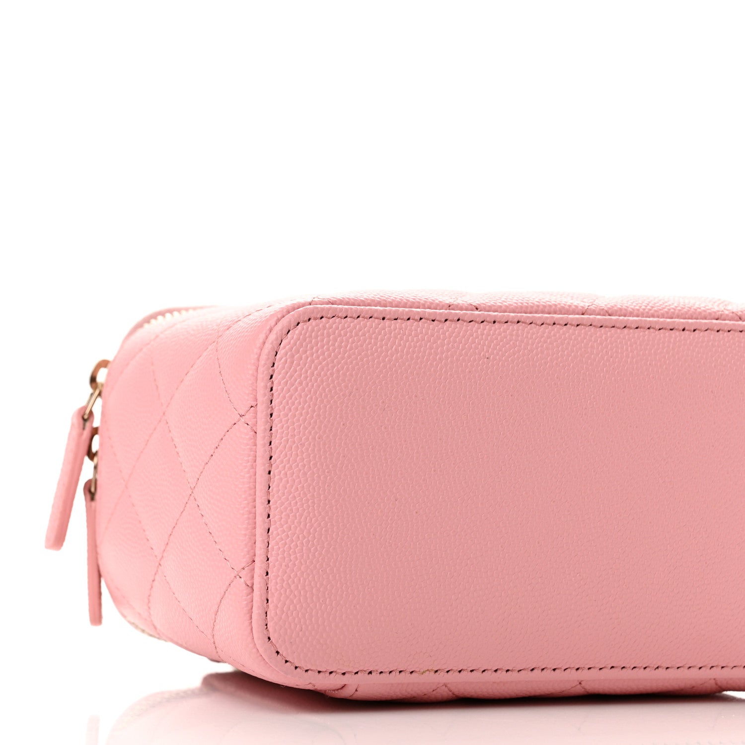 Chanel Caviar Quilted Small Vanity Case With Chain Pink 9 of 11