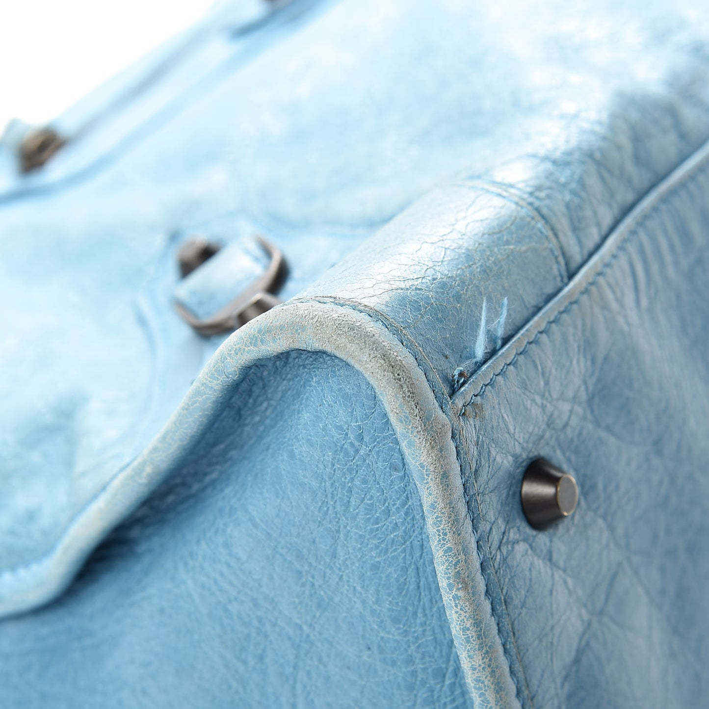 Agneau Classic Hardware Work Bleu Indigo