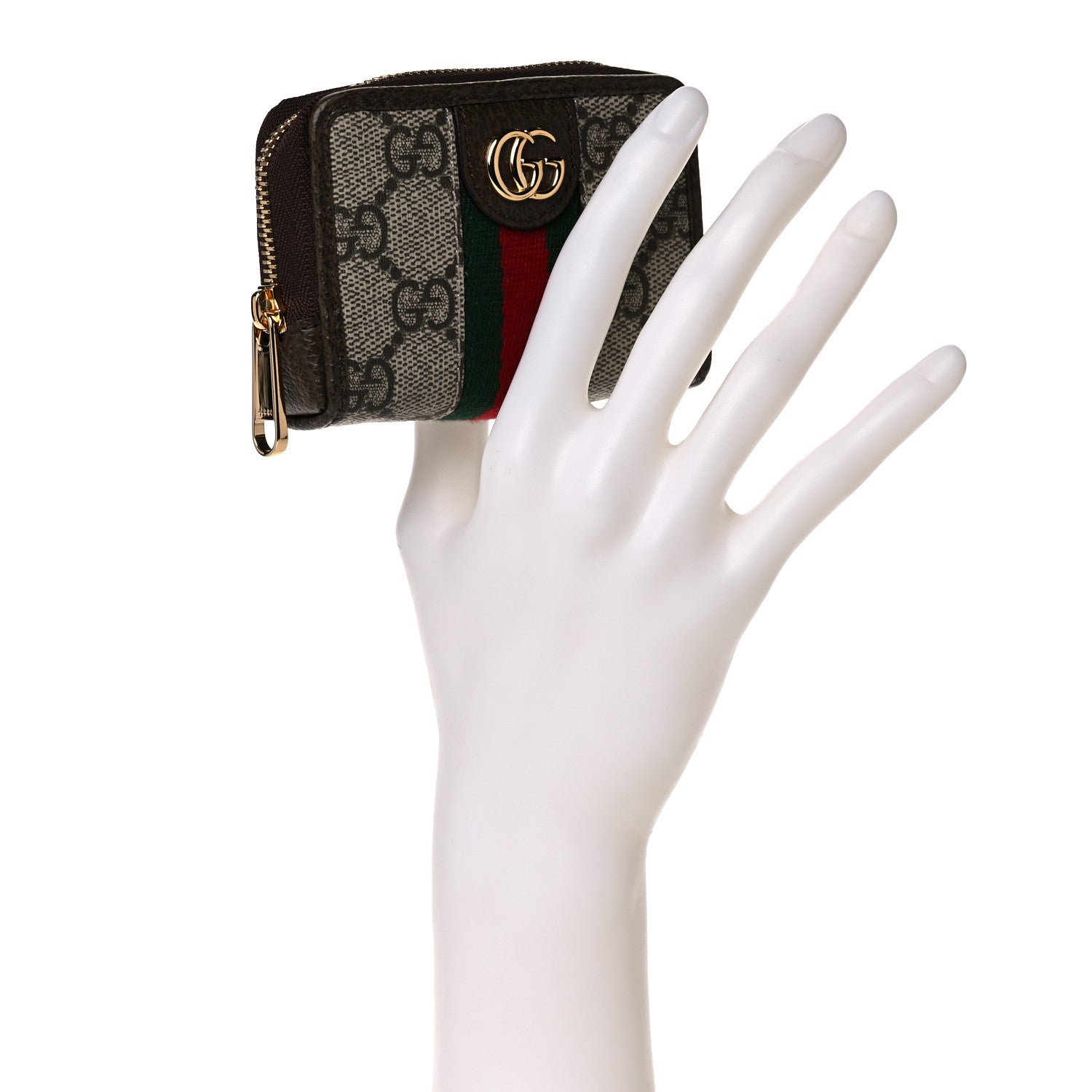 Gucci GG Supreme Monogram Web Ophidia Playing Card Case Beige New Acero 2 of 9