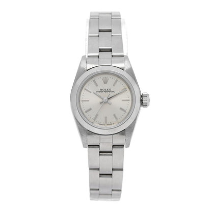Rolex Stainless Steel 24mm Oyster Perpetual Watch Silver 67180 1 of 4