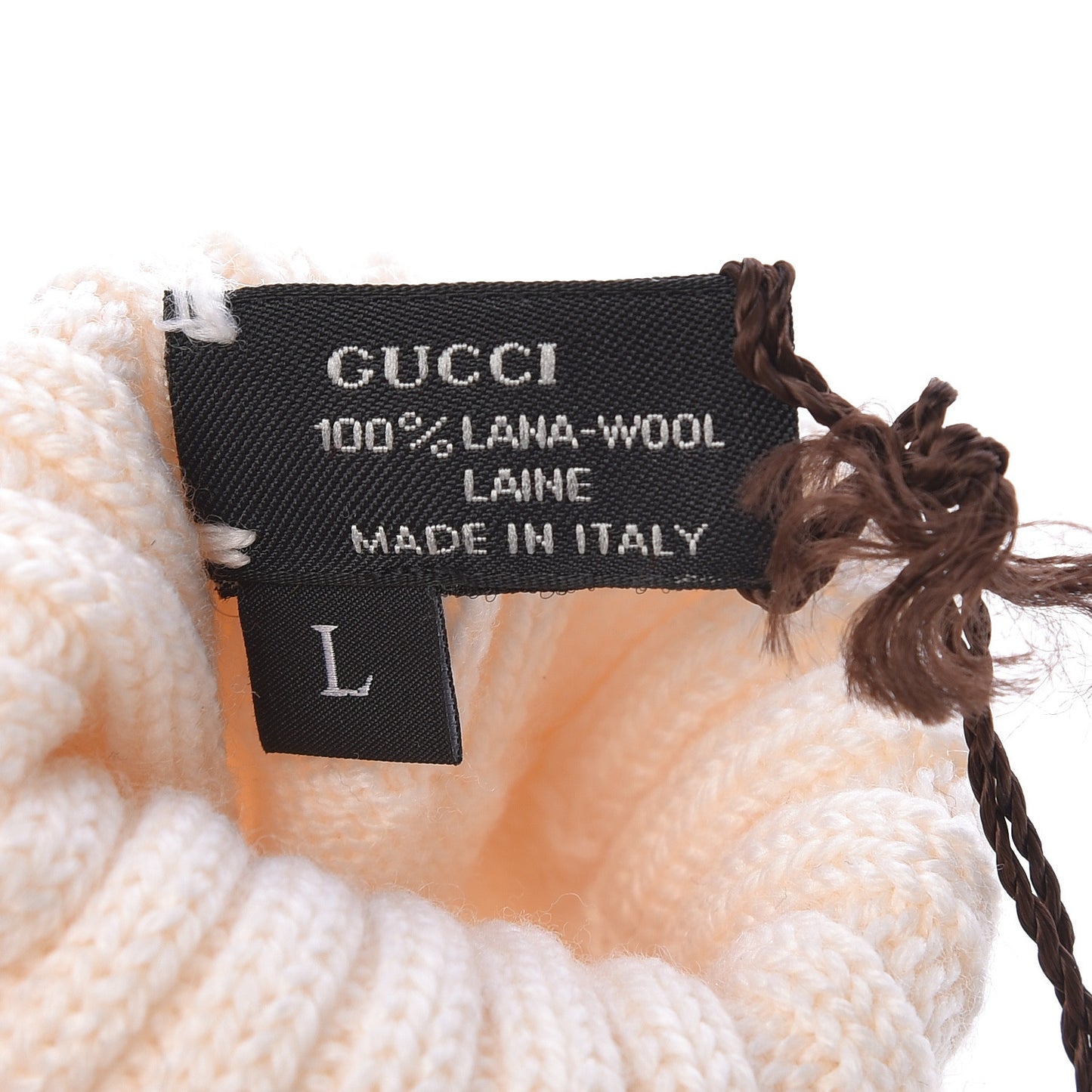 Wool Web Gloves Large White