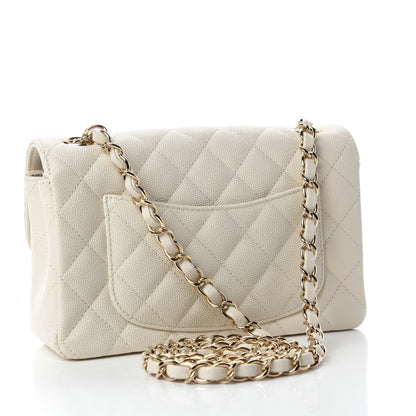 Chanel Caviar Quilted Mini Rectangular Flap White 3 of 11