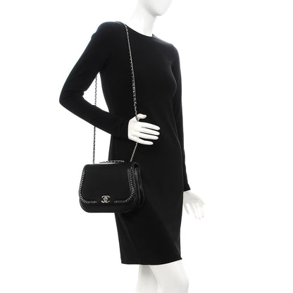 Chanel Calfskin Medium Braided Chic Flap Black 2 of 15