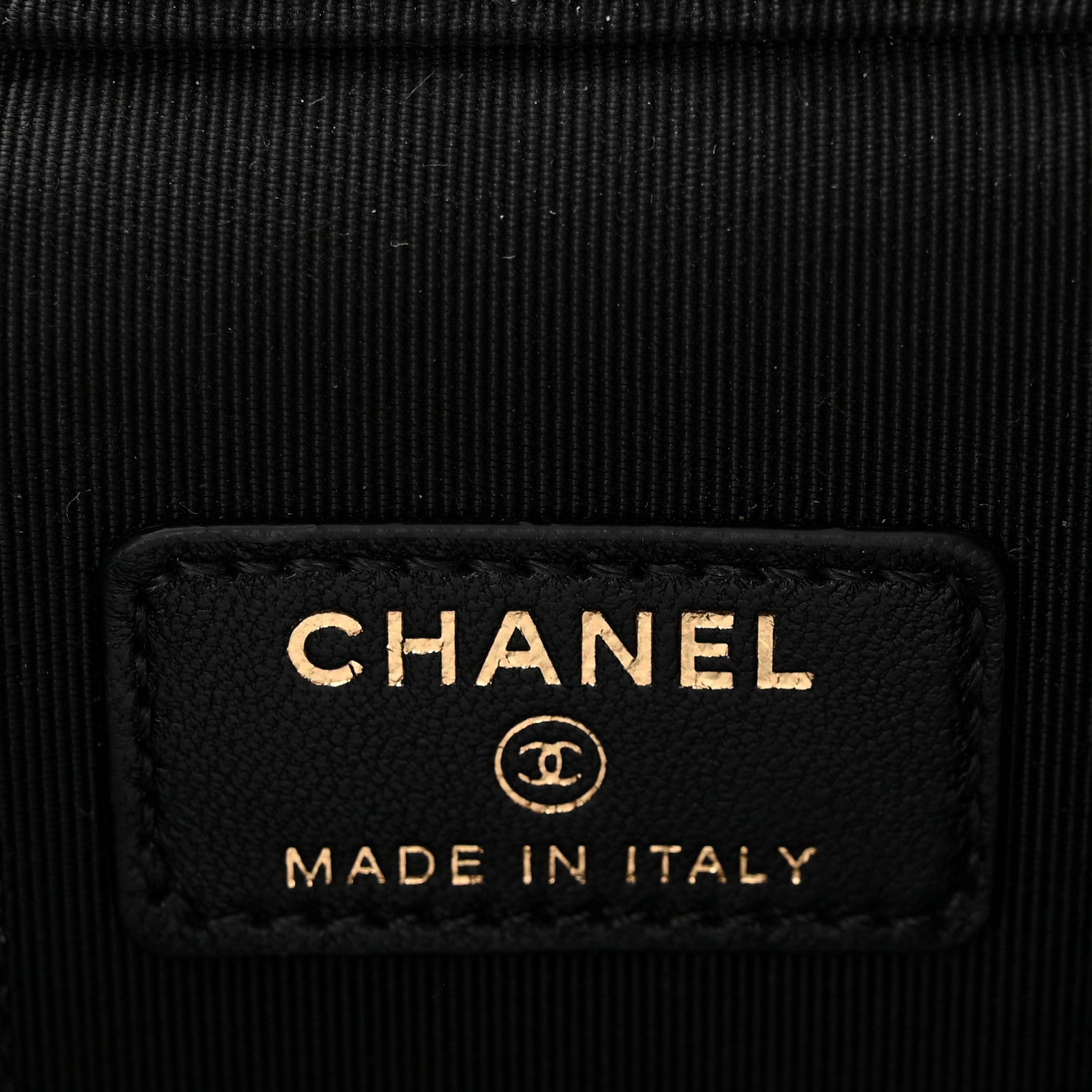 Chanel Lambskin Quilted Mini Vanity Case With Chain Black 6 of 10